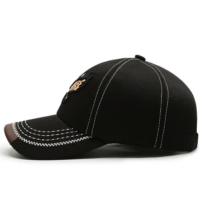 หมวกกีฬาปักยอดนิยม Snapback Baseball Caps ภาพหมวกฝ้ายสำหรับผู้หญิงและผู้ชาย