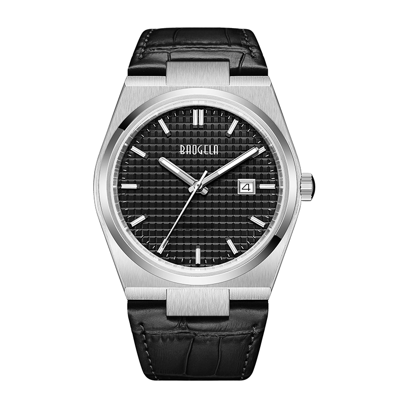 Baogela 40 มม. Men Business Watches Quartz Sport Casual Wistwatch Wristwatch 50tm กันน้ำนาฬิกา Relogio Masculino 22802