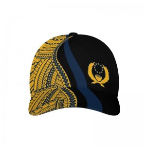 ใหม่ Micronesia Pohnpei Flag พิมพ์หมวกเบสบอล Polynesian Tattoo Sports Caps ติดตั้งหมวกกลางแจ้งที่ปรับได้