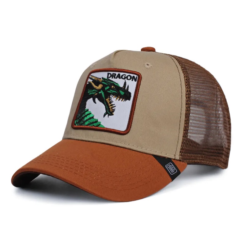 unisex ปรับได้ Amazon Hotsale Animal Trucker Hats 3D Embroidery Caps Caps Capt Baseball Caps