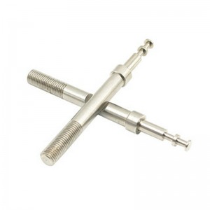 การตัดเฉือนซีเอ็นซีของสกรูยาวรูปทางการแพทย์ชิ้นส่วนที่ไม่ได้มาตรฐานการประมวลผลเพลาที่มีความแม่นยำ