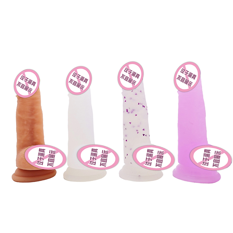 848/849 จำลองการจำลองยอดนิยมไก่อวัยวะเพศชาย Didol Didol Toy Sucker Women Dildos คริสตัลที่สมจริงมากสำหรับผู้หญิงผู้ชาย