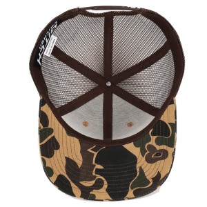 Duck Duck Brown Camo Snapback Mesh Patch โลโก้ 6 แผง Richardson 112 หมวกหมวกรถบรรทุกรถบรรทุก