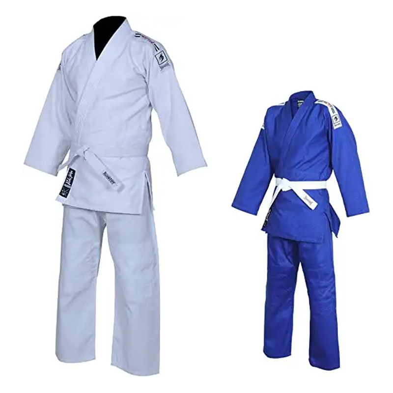 ซัพพลายเออร์จีนขายส่งเครื่องแบบพรีเมี่ยม bjj kimono bjj gi jiu jitsu gi สีน้ำเงินยูโด gi