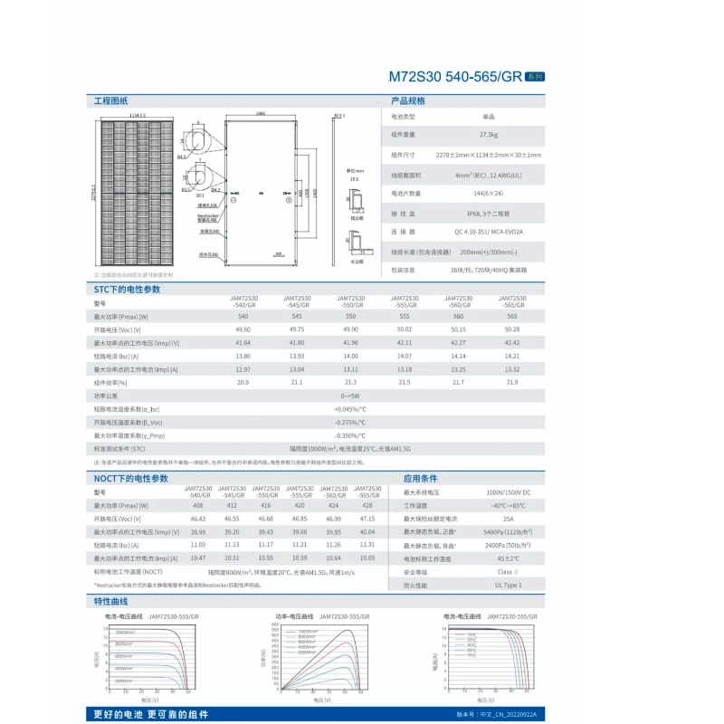 ประสิทธิภาพสูง 540-555 W photovoltaic Solar Module Panel ระบบการขายออนไลน์