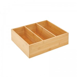 ตู้ครัวกล่องเก็บไม้ไผ่