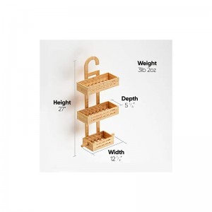 ชั้นวางฝักบัวแขวนไม้ไผ่ทั้งหมด