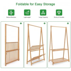ความจุขนาดใหญ่และพื้นที่ประหยัดพื้นที่ไม้ไผ่เด็กที่แขวนเด็ก
