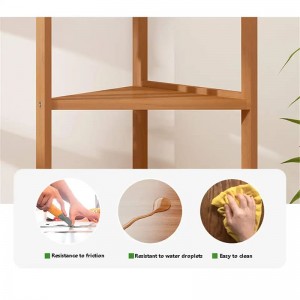 ไม้ไผ่มัลติฟังก์ชั่นแขวนเสื้อแขวนข้าวโพดหอประชุมต้นไม้แนวตั้งที่แขวนไม้ไผ่ไม้ไผ่