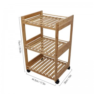 รถเข็นแบบพกพาสามชั้นสำหรับรถบ่มแบบพกพา