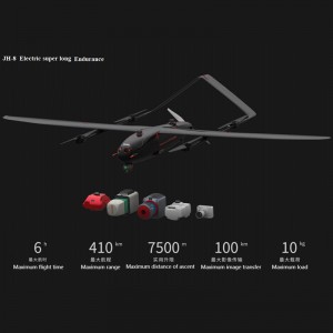 JH-8SE Long Endurance Evtol ปีกคงที่ UAV Electric UAV