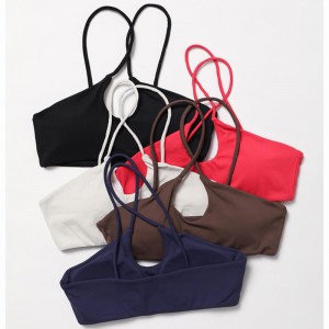 SC10165 Nylon Green Adults Breatable Sport Bra Active Sexy Back โลโก้แบบกำหนดเอง