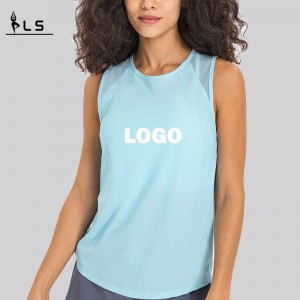 SC10244 Spring Fashion Loose Blouse Yoga Vest Tops Tops Workout Tops Yoga Women \\\\ S Tank