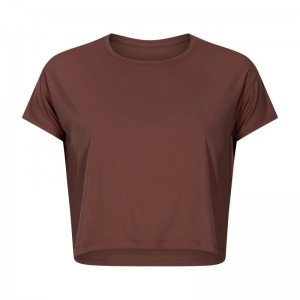 SC102610 เสื้อหลวมสำหรับโยคะกางเกงยิมยิมโยคะเสื้อยืดแขนสั้นเสื้อยืดเสื้อเชิ้ตยอดขายด้านบนสุดระบายอากาศอย่างรวดเร็วเพื่อการอ...