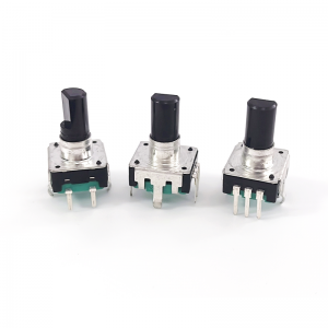 rotary encoder: DB12 encoder การเข้ารหัส 5pin 24 ตำแหน่งพร้อมปุ่มสวิตช์กดปุ่มกด