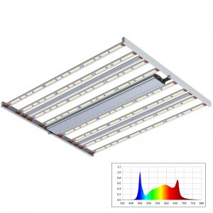 800W Spectrum ปรับได้ UV+FR บาร์เต็มรูปแบบเต็มสเปกตรัมพืชสวน LED Grow Light