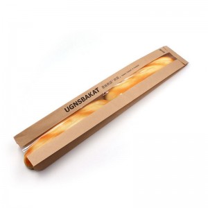 สีน้ำตาล/white คราฟท์เบเกอรี่พร้อมหน้าต่างที่ปรับแต่งได้เป็นมิตรกับสิ่งแวดล้อมที่ทนทาน