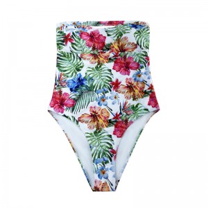 ชิ้นส่วนที่ไม่มีสายหนังเซ็กซี่พิมพ์ชิ้นเดียว