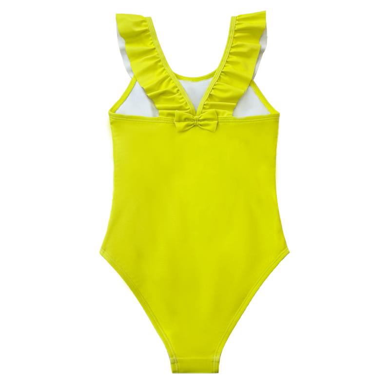 Ruffle-Strap Kids Swimwear Clearance Surplus Baby Swimwear Girls ชุดว่ายน้ำเด็กบิกินี่