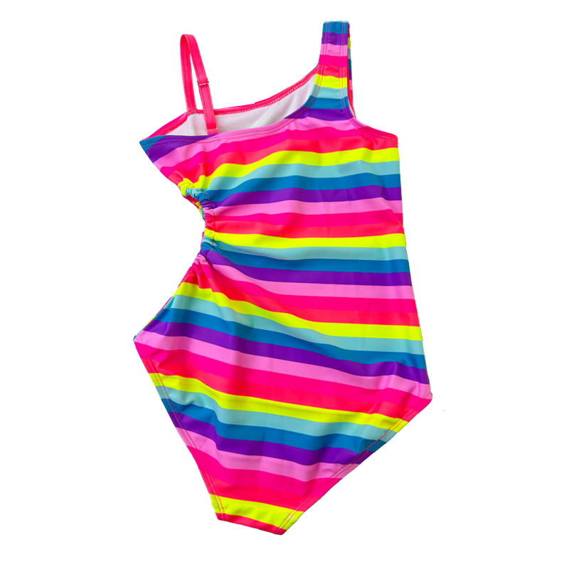 ชุดว่ายน้ำ Neoprene เด็กผู้หญิงออกแบบชุดว่ายน้ำชุดว่ายน้ำสีสันสดใสเด็ก ๆ