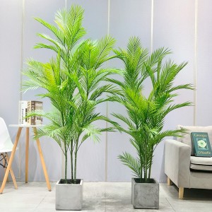 การจำลองต้นปาล์มต้นปาล์ม AllSeason Safe และ Dypsis Lutescens สำหรับผู้จัดจำหน่ายในสวนตกแต่งงานแต่งงาน