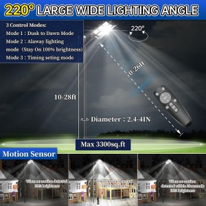 โคมไฟพลังงานแสงอาทิตย์แบบเหนี่ยวนำกลางแจ้ง