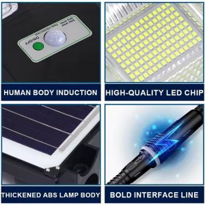 โคมไฟผนังเซลล์แสงอาทิตย์หลายตัว
