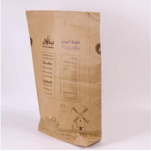 เป็นมิตรกับสิ่งแวดล้อม 2 กก. 25 กก. 30 กิโลกรัมขนมปังข้าวโพดที่กำหนดเองแป้งถุงบรรจุถุงกระดาษถุงกระดาษพร้อมโลโก้ของคุณเองรีไซเ...