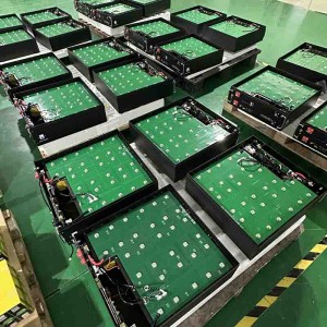 การจัดเก็บพลังงาน 51.2V 100AH ​​200AH WALL&RACK 2 ใน 1 แบตเตอรี่ LIFEPO4 SOLAR LITHIUM BATTOR พร้อมหน้าจอ LED อัจฉริยะ&แอพมือถือ