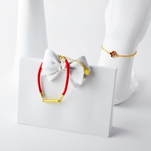 ใหม่ 4 พีชดอกไม้กลวงออก   A สีขาวเปลือกลูกพีชสร้อยข้อมือเครื่องประดับ