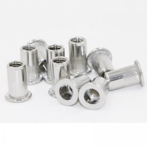 น็อตหมุดย้ำหัวแบนสแตนเลส