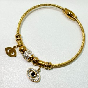 ประดับเพชรเซอร์โคเนียสร้อยข้อมือแม่เหล็กผู้หญิงผู้ชายผู้ปกครองเครื่องประดับของขวัญ