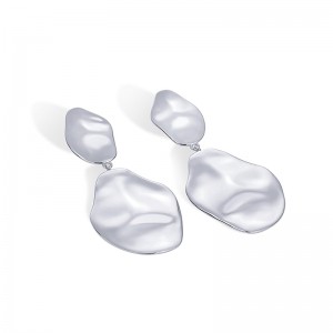 Hongde 14K Gold Plated 925 เงินสเตอร์ลิงโพสต์ Teardrop Dangle ต่างหู