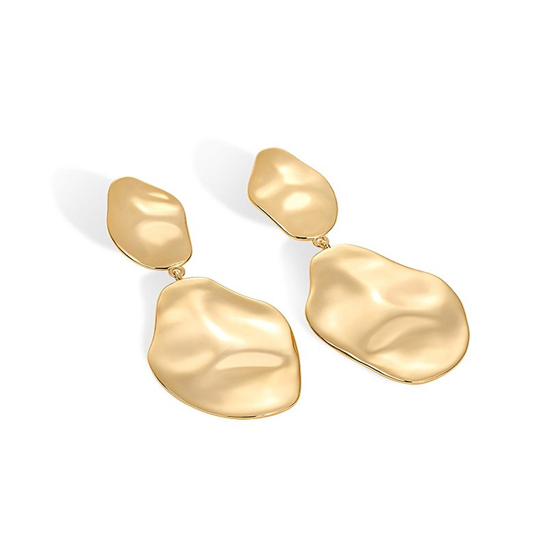 Hongde 14K Gold Plated 925 เงินสเตอร์ลิงโพสต์ Teardrop Dangle ต่างหู