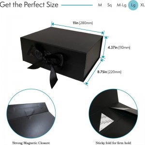 กล่องของขวัญไวน์ริบบิ้นคลาสสิก