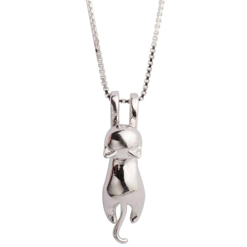 Silver Cat Charm สร้อยคอ S.Leaf เงินสเตอร์ลิงแมวสำหรับผู้หญิงเครื่องประดับแมวสำหรับผู้หญิงเครื่องประดับแมวสำหรับผู้หญิง Cat Mom Lover ของขวัญธีมเลดี้น่ารักเงินลูกแมวเครื่องประดับของขวัญวันเกิดสำหรับผู้หญิง