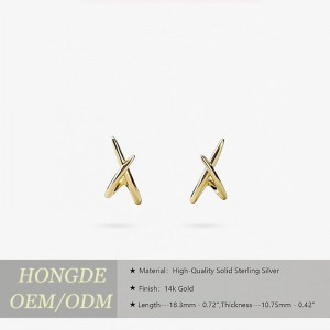 ต่างหูทองสำหรับผู้หญิงอินเทรนด์,14K Gold STUD ต่างหู Dainty ต่างหู Minimalist ต่างหูทอง Hypoallergenic ต่างหูสำหรับของขวัญสตรี