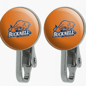 คลิป Bucknell Bison อย่างเป็นทางการ-ในต่างหู - สูง-โลหะผสมโลหะคุณภาพอีพ็อกซี่-เคลือบไม่-จำเป็นต้องเจาะเครื่องประดับวันเกมสำหรับศิษ...