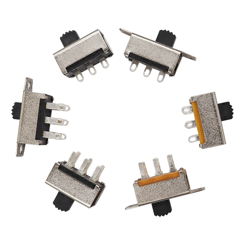สวิตช์สไลด์ SS22G08 6-PIN 2P2 สวิตช์เลื่อนสำหรับแถบกระแสสูงของปืนสายไฟร้อน