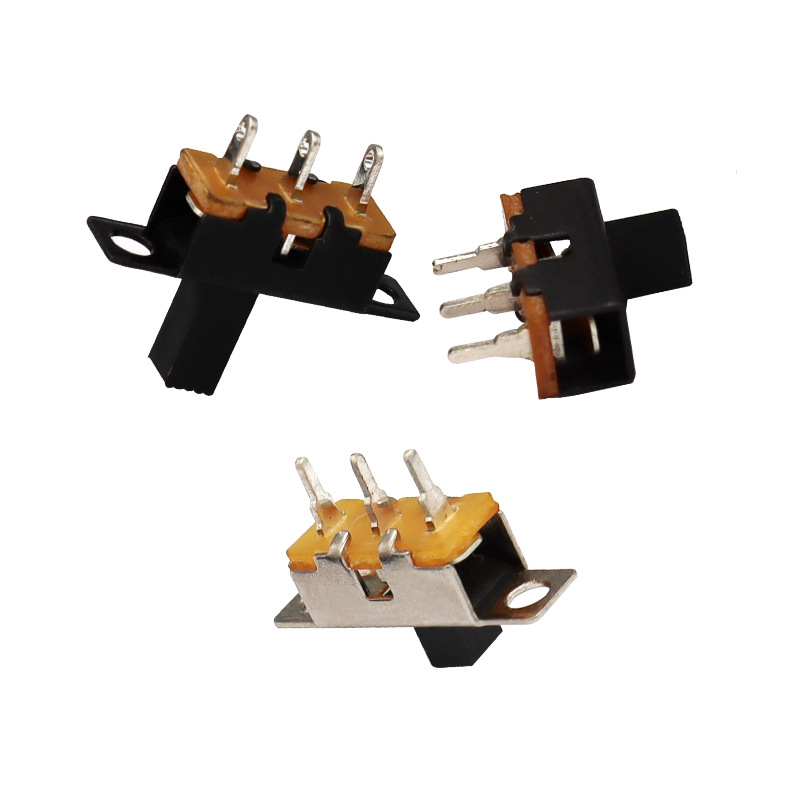 Slide Switch SS12F71 ของเล่น Audio Single-แถวที่สาม-สวิตช์สวิตช์เลื่อนพินไฟ LED สวิตช์สไลด์แนวตั้งไมโคร
