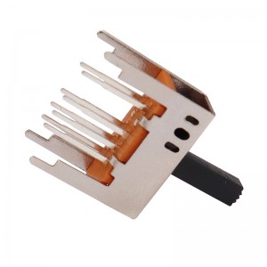 สวิตช์สไลด์ SS23D03 สองเท่า-แถวที่แปด-ปักสาม-ตำแหน่งสวิตช์สวิตช์สวิตช์เลื่อนขนาดเล็กที่กำหนดเองสำหรับเครื่องใช้ในบ้าน