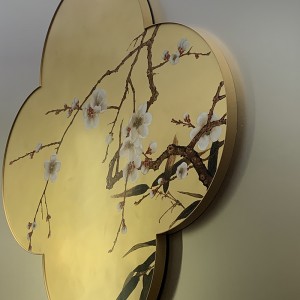 Zotye Stainless Steel Gold Electroplated จีน-สไตล์การตกแต่งสแตนเลสสตีลลวดลาย