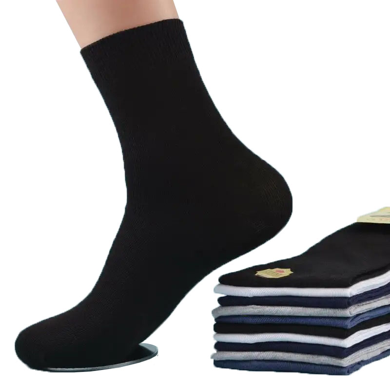 Custom simple design breathable business socks.jpg